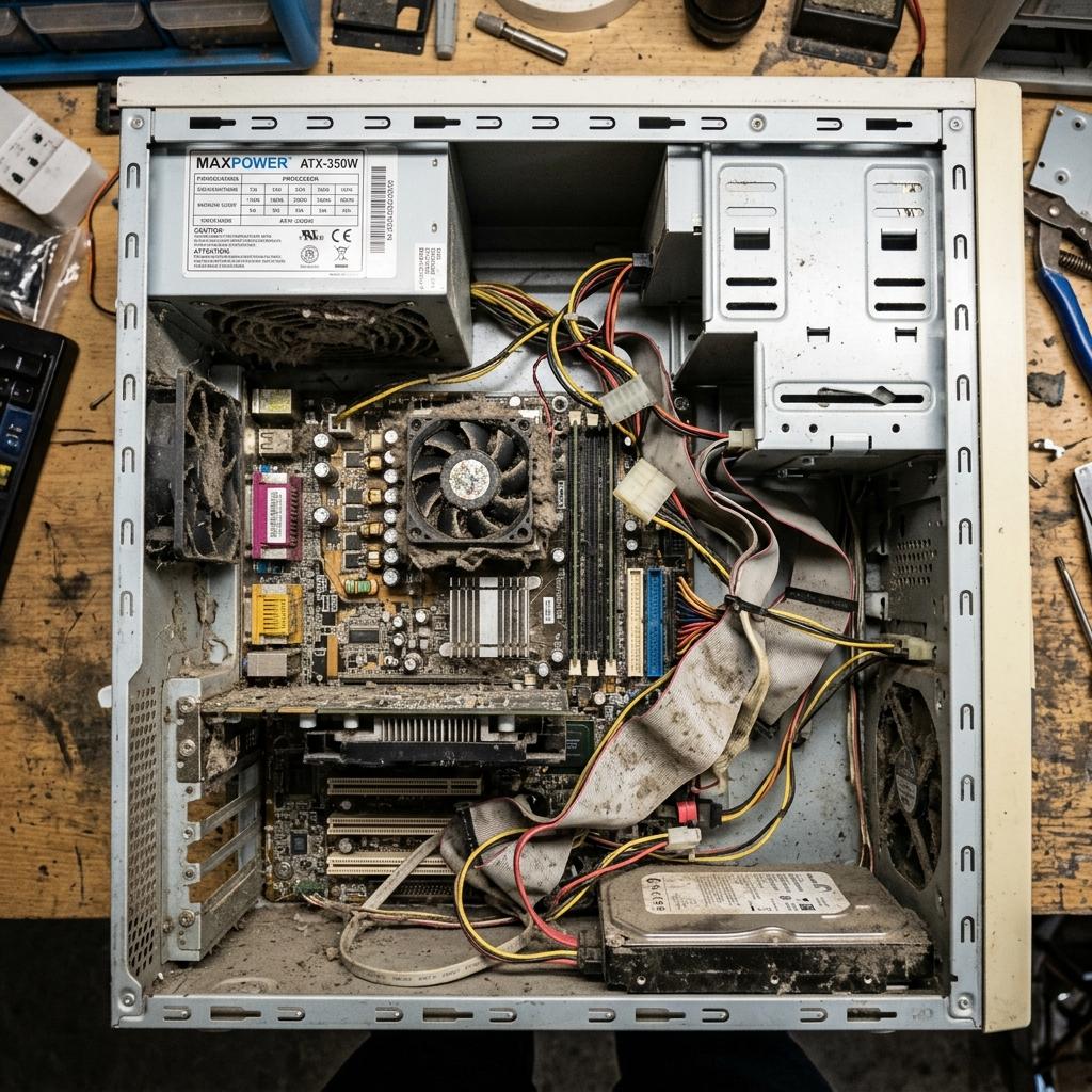 PC before repair